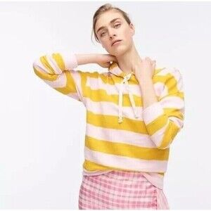 J. Crew Cowl Neck Pullover Striped Sweatshirt Size XL